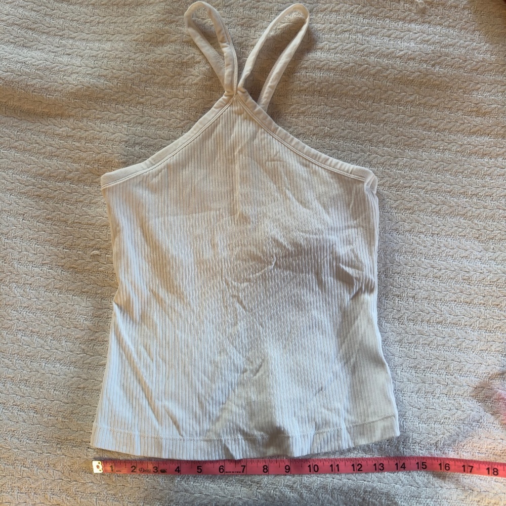 Old Navy Bra Top Crisscross Tank White Size Large